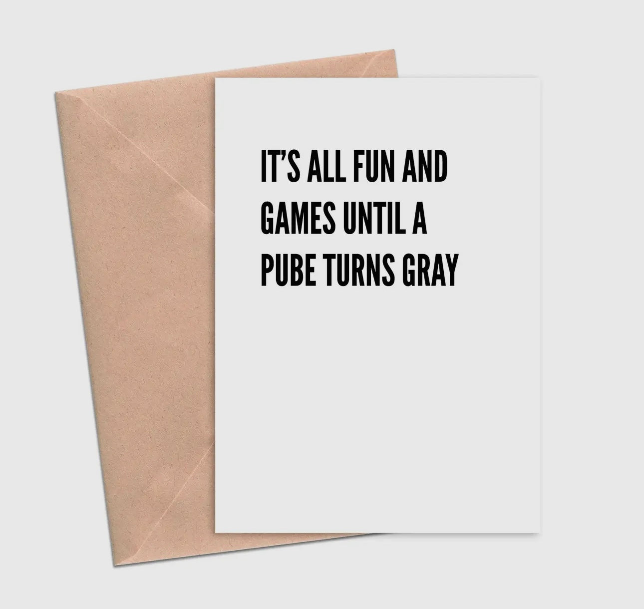 It’s all fun and games card