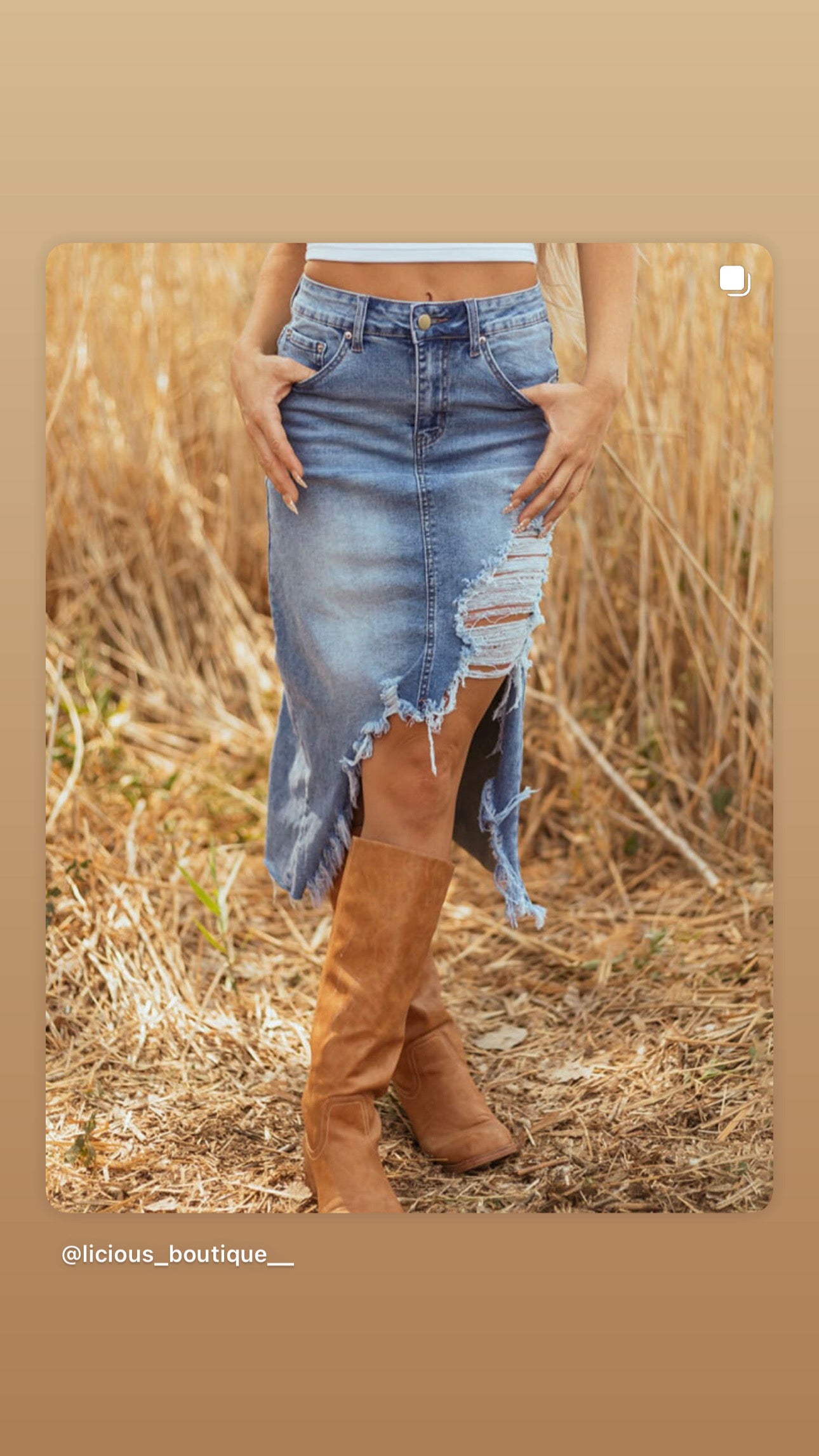 Jean skirt