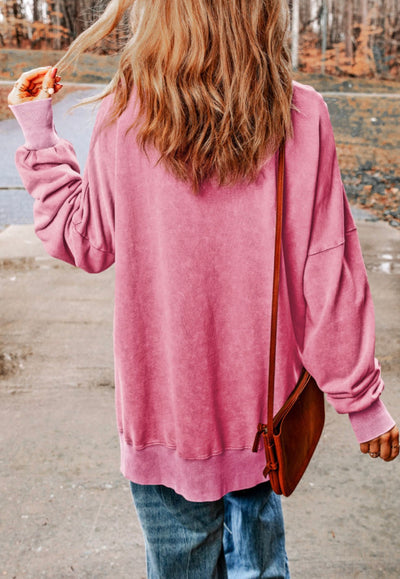 Pink oversized sweatshirt