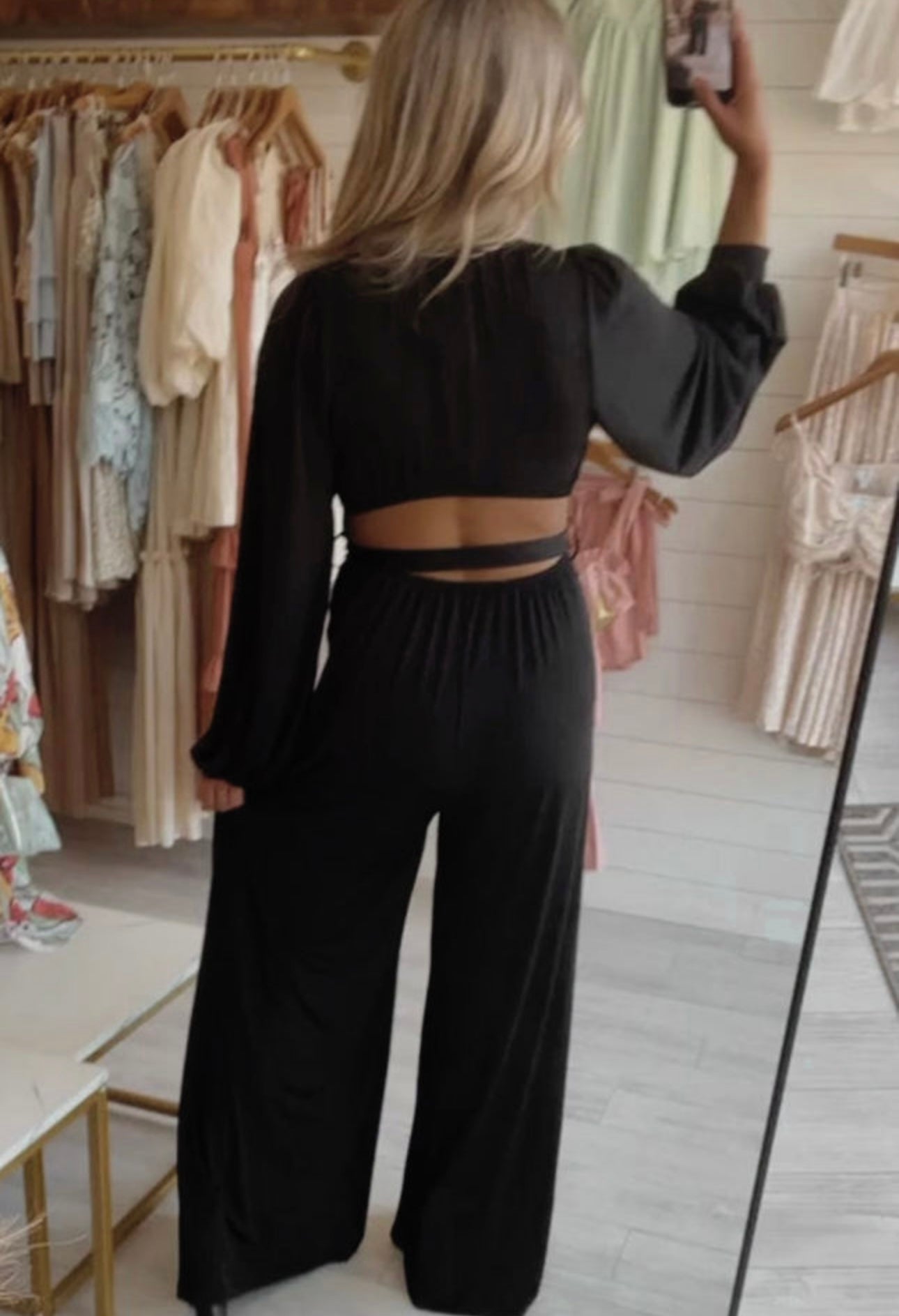 Jumpsuit with open back