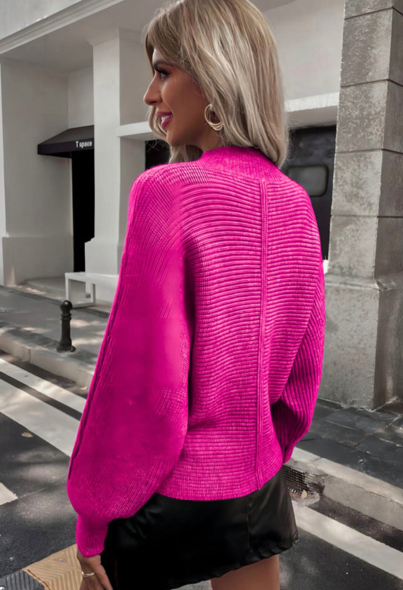 Pink baggy sweater