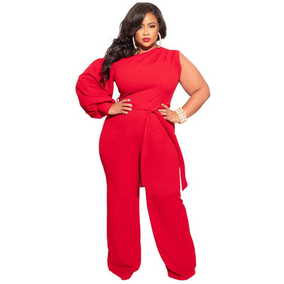 Plus size Red Jumpsuit