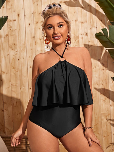 Plus size one piece bathing suit