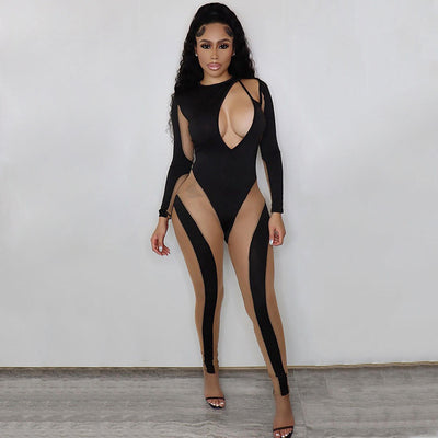 Show stopper! Mesh jumpsuit