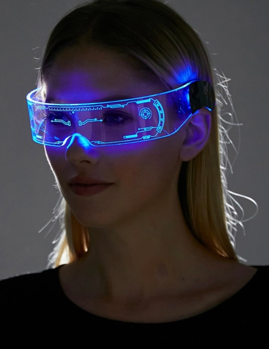 Led space glasses