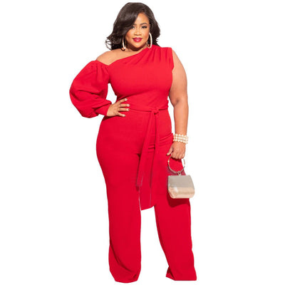 Plus size Red Jumpsuit