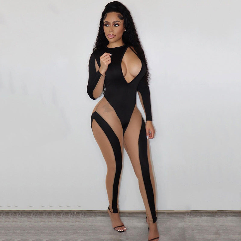 Show stopper! Mesh jumpsuit