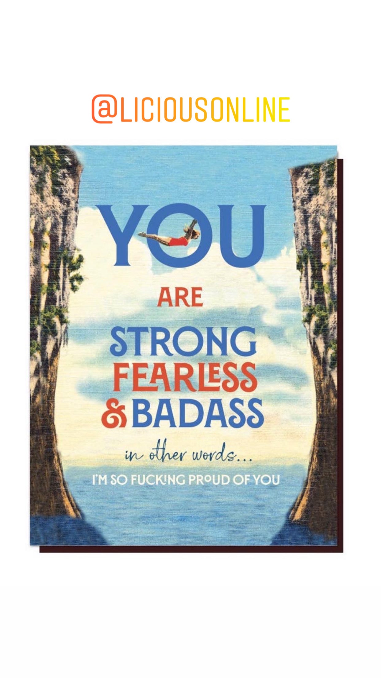 You are strong. Card