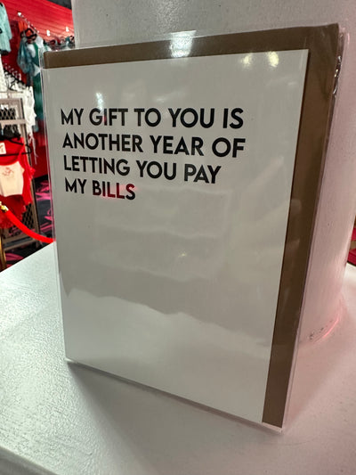 My gift to you card